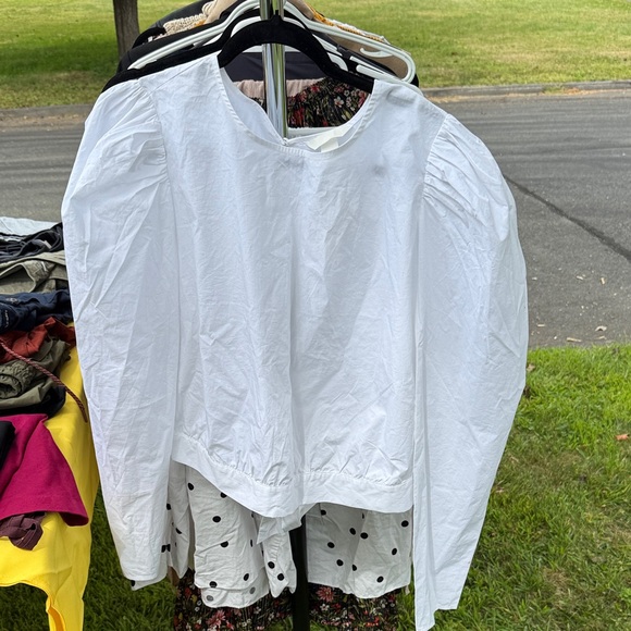 H&M White Crop blouse - Picture 1 of 3